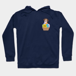 German Shorthaired Pointer Puppy with Easter Basket and Colorful Eggs Hoodie